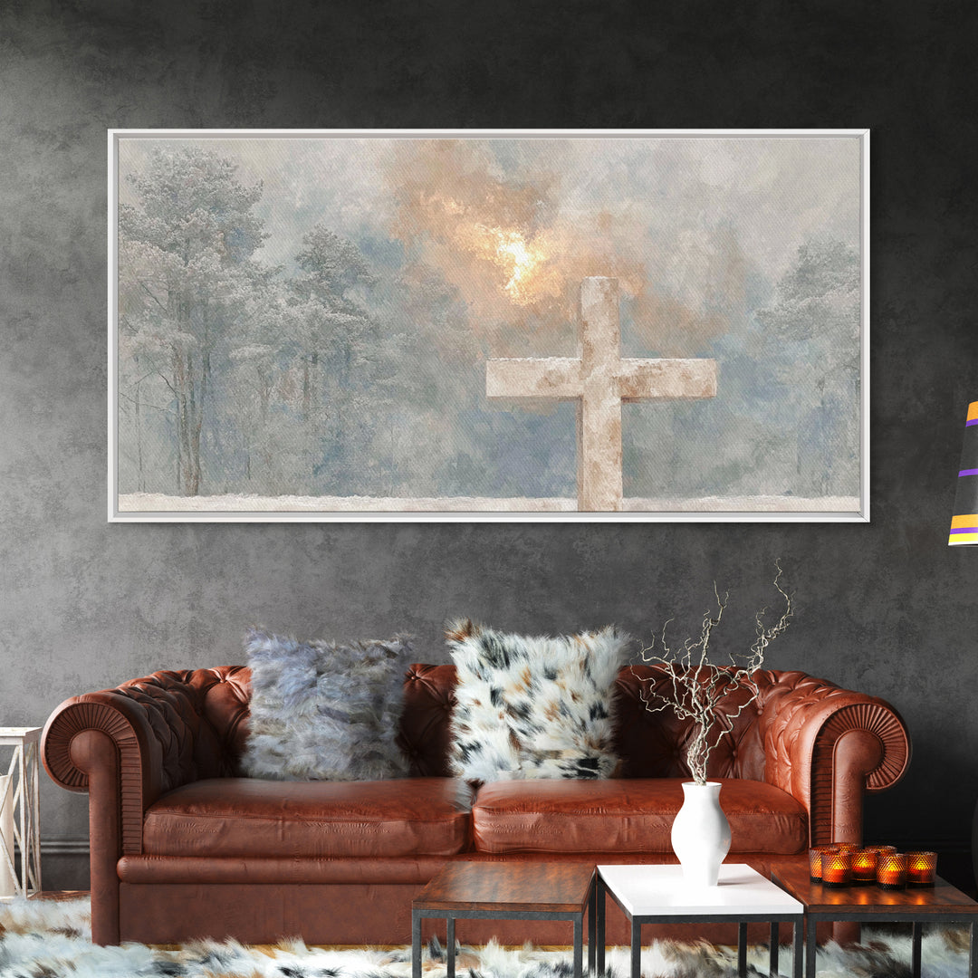 Holy Dawn – Framed Canvas Print – Christian Wall Art – Christian Art Canvas – Christmas Art – Christian Christmas Art – Subtle Christian Ar