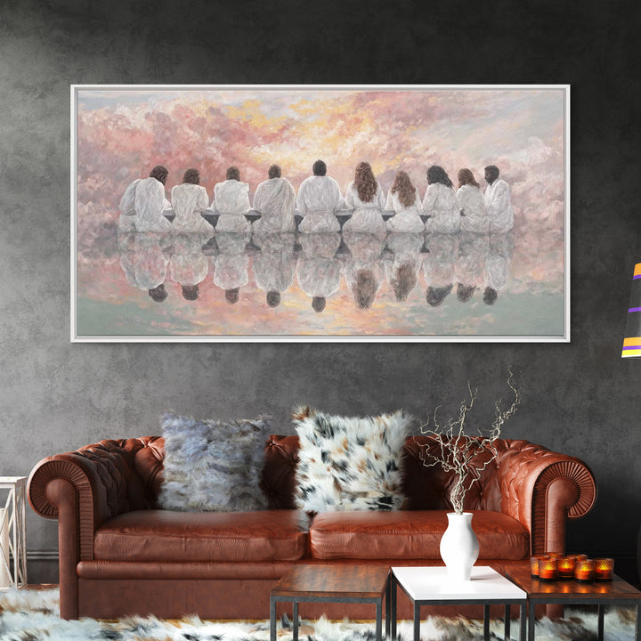 Dawn Of Grace | Framed Canvas Print | Christian Art Canvas | Christian Wall Art | Unique Christian Art | Jesus Painting | Christmas Art