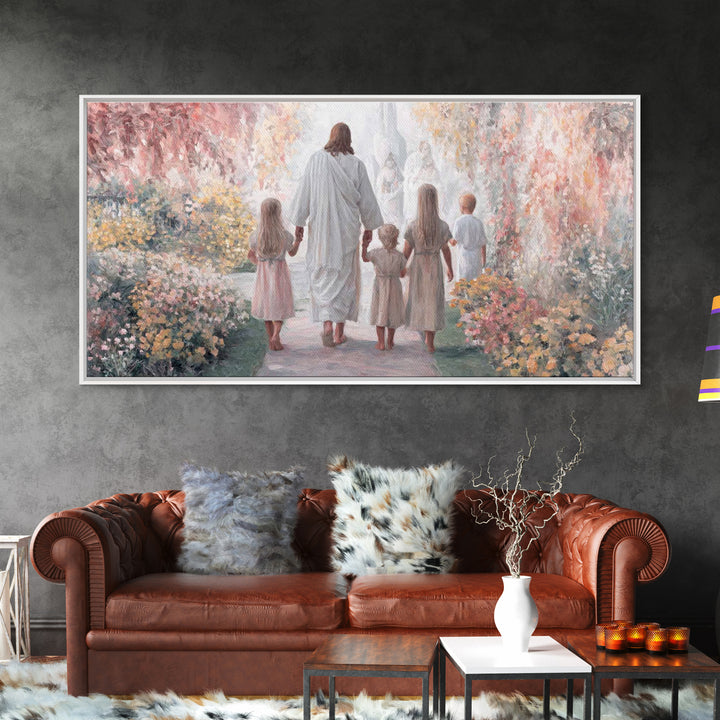 Starry Wonder – Framed Canvas Print – Christian Wall Art – Christmas Art – Christian Christmas Decor – Moody Christmas Art – Christian Art