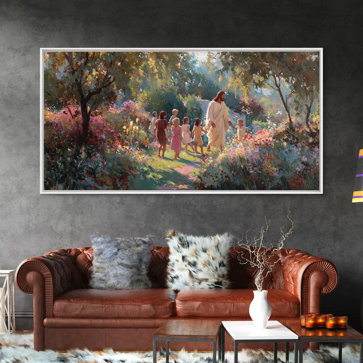 Children Of Hope | Framed Canvas Print | Christian Wall Art | Jesus Painting | Christian Art Canvas | Large Christian Art | Christian Chris