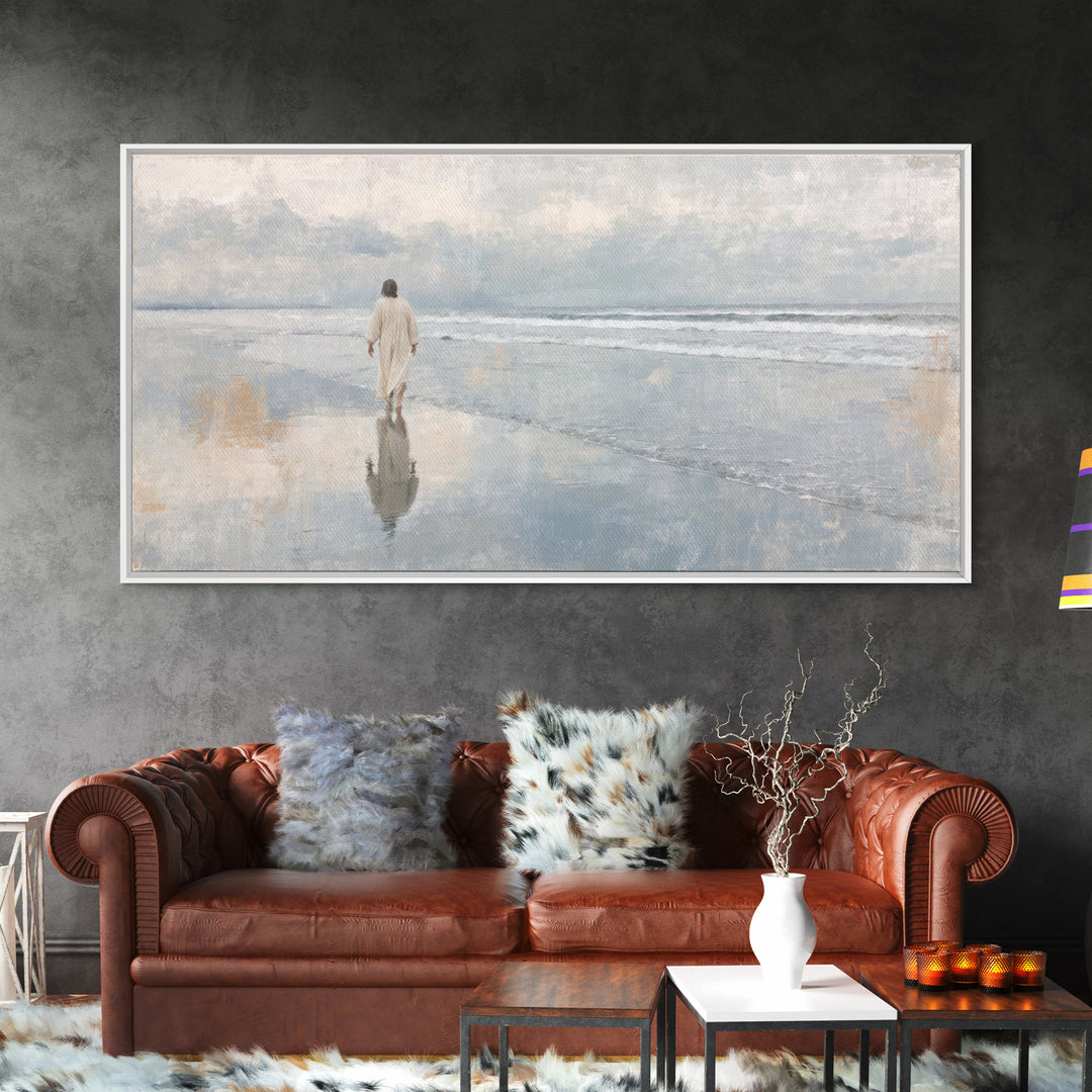 Celestial Morning – Framed Canvas Print – Christian Christmas Art – Christian Art Canvas – Jesus Painting – Modern Christian Art – Christia