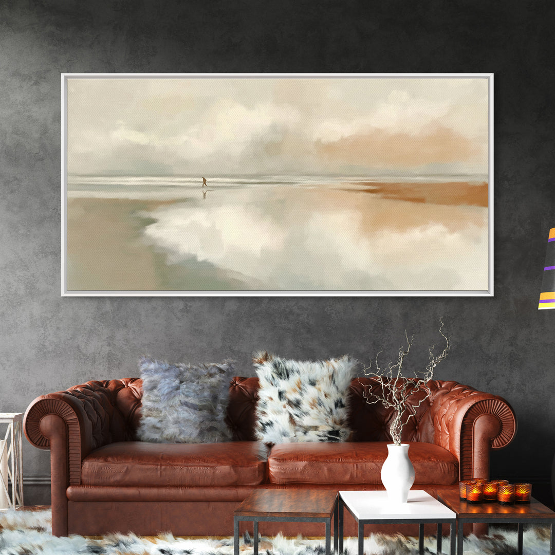 Solitary Grace – Framed Canvas Print – Christian Wall Art – Christian Art Canvas – Jesus Painting – Subtle Christian Art – Christian Gift I