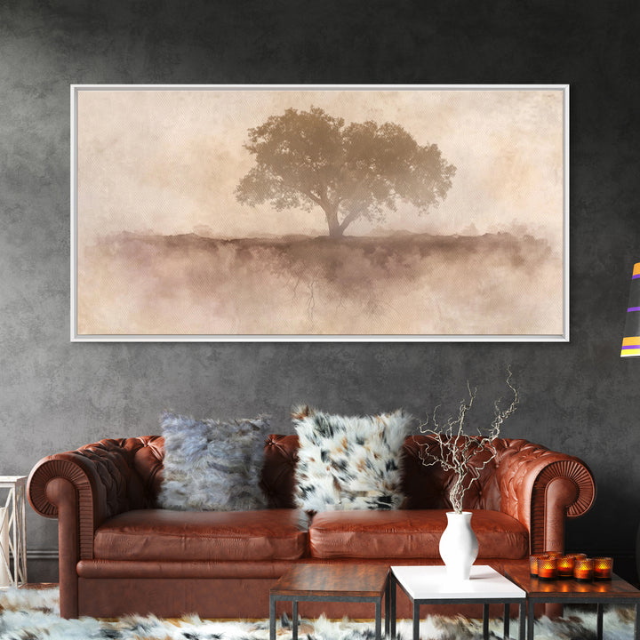 Veil Of Roots – Framed Canvas Print – Minimalist Christian Art – Christian Art Canvas – Christian Wall Art – Christian Art Gift – Subtle Ch
