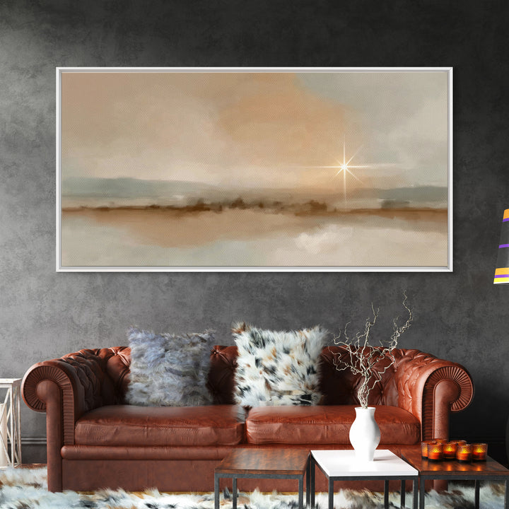 Desert Promise – Framed Canvas Print – Christmas Art – Christian Art Canvas – Jesus Painting – Christian Wall Art – Christian Christmas Dec