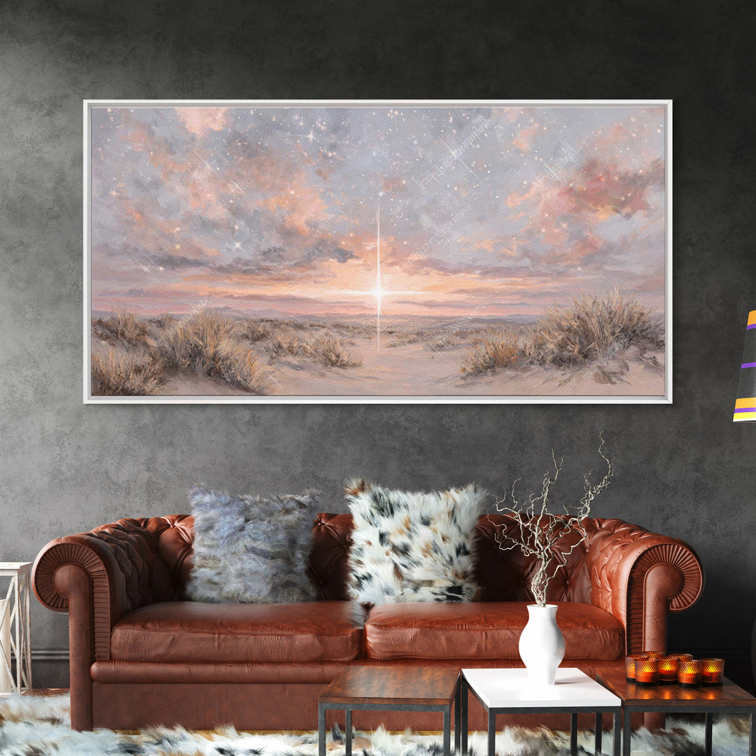Radiant Messiah | Framed Canvas Print | Christian Christmas Art | Christian Wall Art | Jesus Painting | Christmas Art | Christian Art Canva
