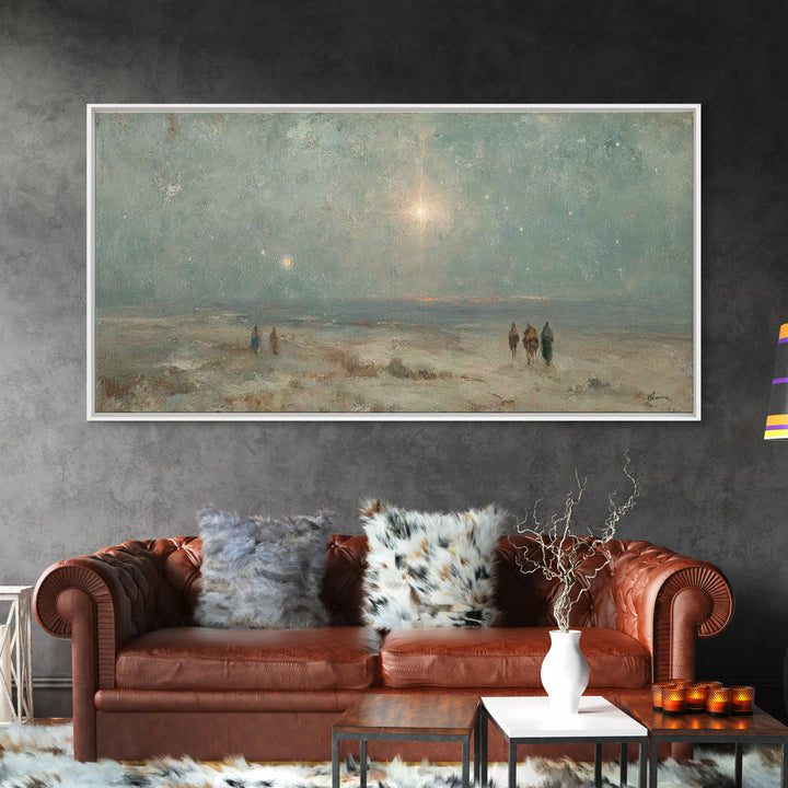 Star Of Bethlehem – Framed Canvas Print – Christian Christmas Art – Christmas Art – Christian Wall Art – Christian Art Canvas – Jesus Paint