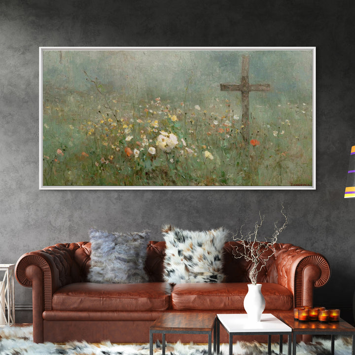 Morning Of Grace | Framed Canvas Print | Christian Wall Art | Christian Art Canvas | Subtle Christian Paintings | Christian Art Work | Chri