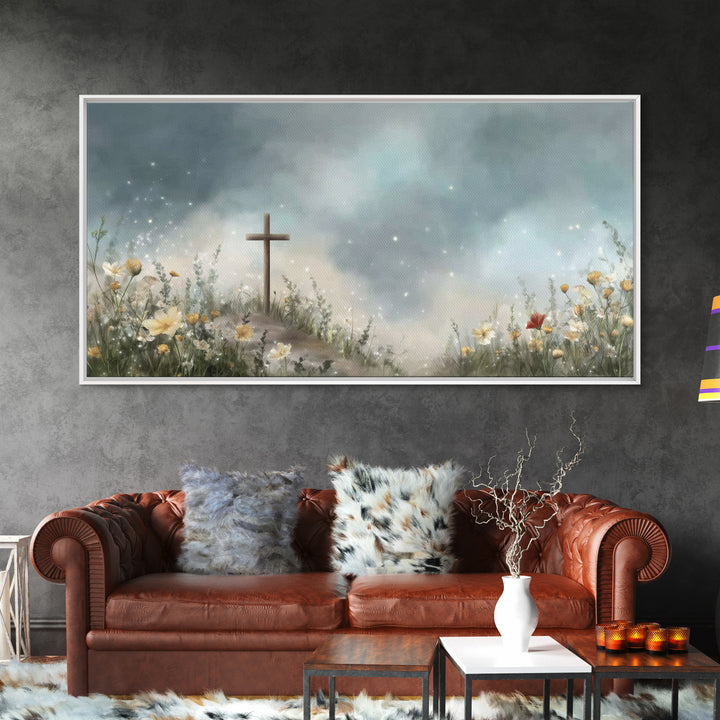Blossoms Of Renewal | Framed Canvas Print | Christian Wall Art | Christian Art Canvas | Christian Art Prints | Christian Decoration | Moder