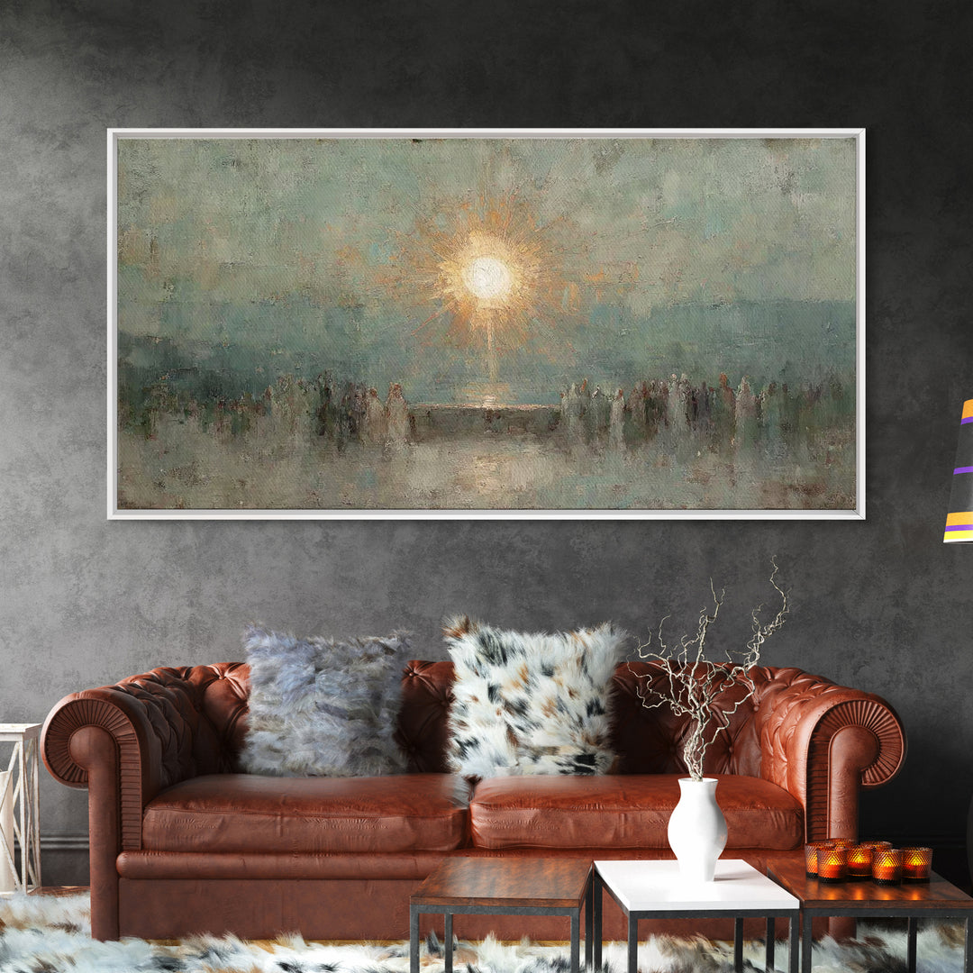 Light Of Salvation – Framed Canvas Print – Christian Wall Art – Christian Art Canvas – Vintage Christian Art – Christian Art Work – Christi