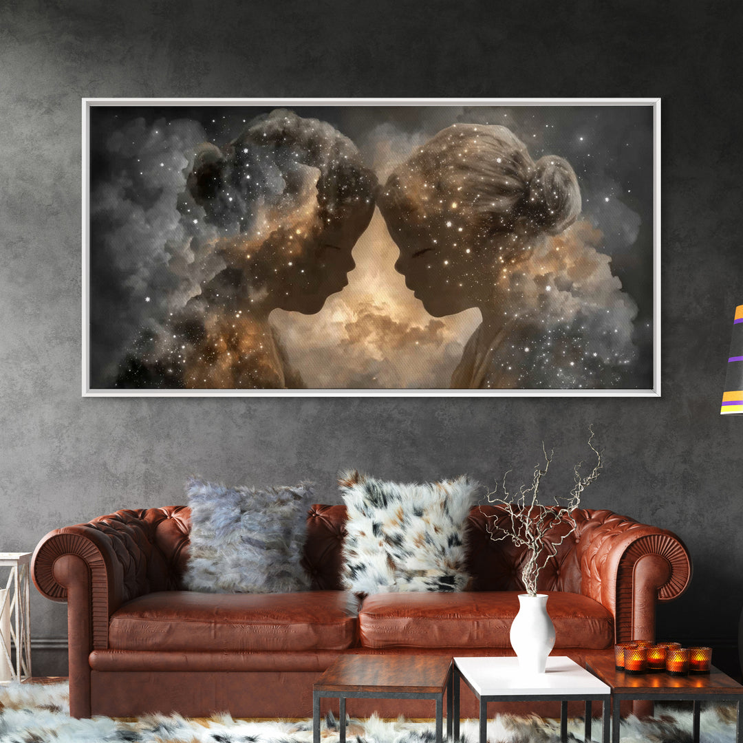 Starlit Innocence | Framed Canvas Print | Christian Art Print | Christian Wall Art | Unique Christian Art | Christian Gift Ideas