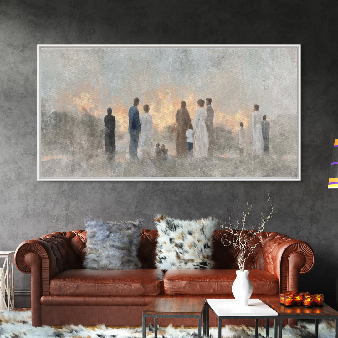 Dawn Of Hope – Framed Canvas Print – Christian Wall Art – Christian Art Work – Minimalist Christian Art – Christian Art Canvas