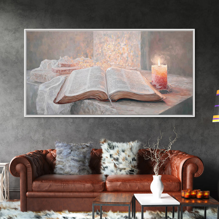 Sacred Stillness – Framed Canvas Print – Christian Wall Art – Christian Art Canvas – Vintage Christian Art – Faith Art