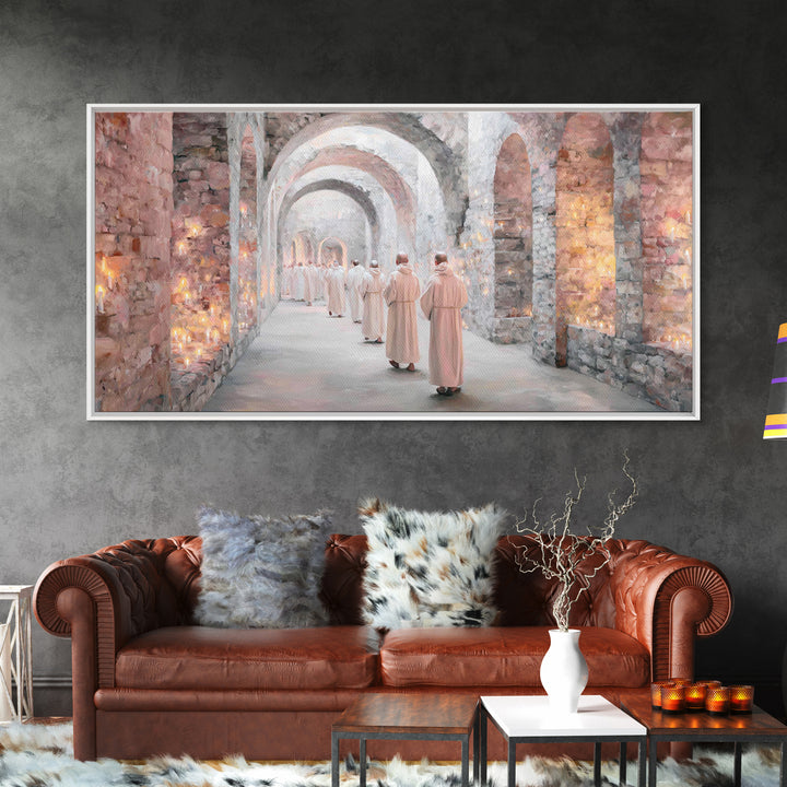 Processional Light, Framed Canvas Print, Christian Wall Art, Christian Art Canvas, Modern Christian Painting, Christian Art Work, Christian