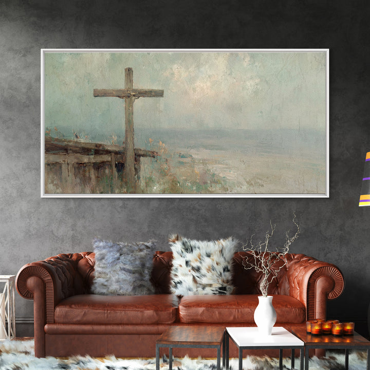 Dawn Of Mercy – Framed Canvas Print – Christian Wall Art – Christian Art Canvas – Jesus Painting – Christian Christmas Art