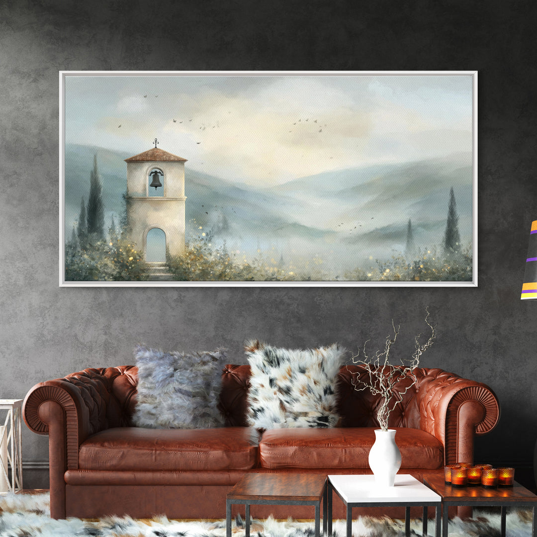 Bell Of Hope – Framed Canvas Print – Christian Decor – Christian Wall Art – Christian Art Canvas – Modern Christian Art