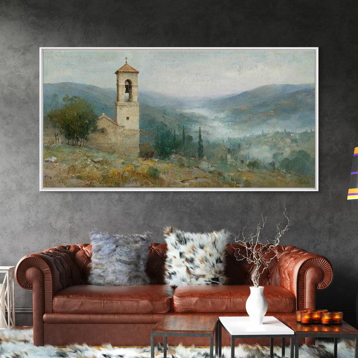 Mountain Sanctuary – Framed Canvas Print – Christian Art Canvas – Christian Decoration – Modern Christian Art – Christian Wall Art