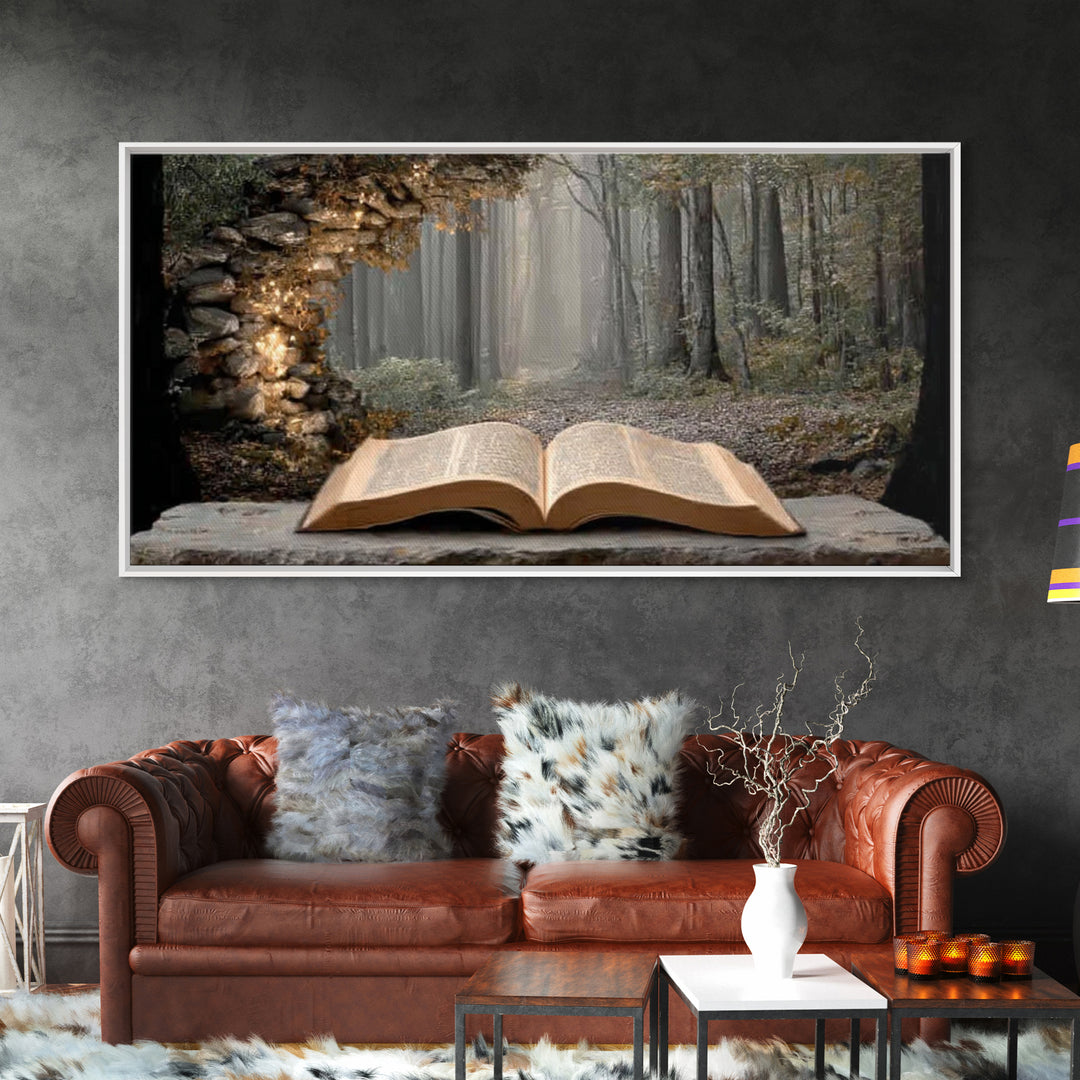 Path of Light - Framed Canvas Print - Christian Wall Art - Christian Art Canvas - Christmas Art - Christian Christmas Art - Framed Christma