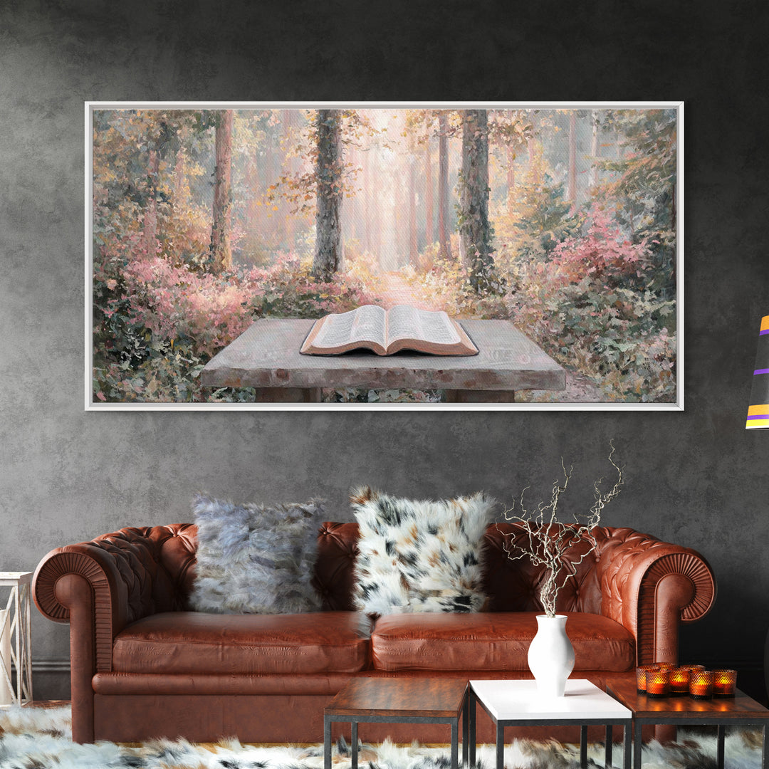 Quiet Illumination - Framed Canvas Print - Christian Art Canvas - Christian Wall Art - Subtle Christian Art - Christian Decor - Minimalist