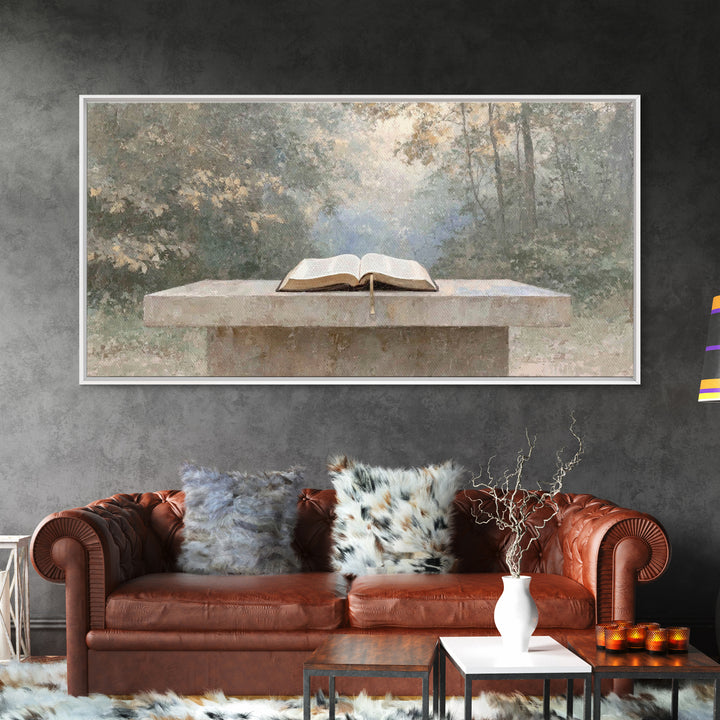 Garden of Grace - Framed Canvas Print - Christian Wall Art - Christian Art Canvas - Christian Painting - Large Christian Art - Christian Gi