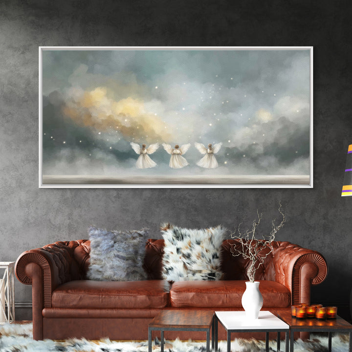 Threefold Glory – Framed Canvas Print – Christian Art – Abstract Christian Art – Christian Art Work – Christian Wall Art – Unique Christian