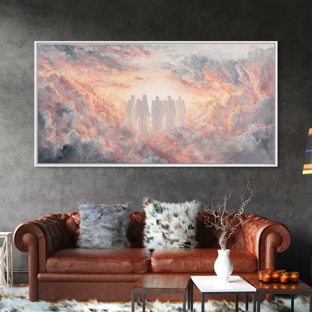 Dawn Revelation – Framed Canvas Print – Christian Wall Art – Christian Art Canvas – Modern Christian Painting – Large Christian Art – Chris