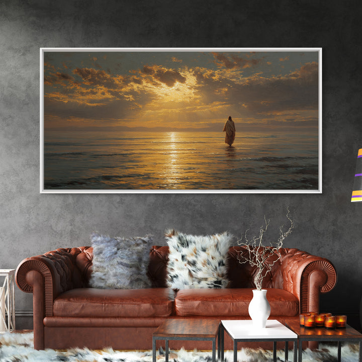 Sacred Dawn – Framed Canvas Print – Christian Wall Art – Jesus Painting – Christian Art Canvas – Christian Christmas Art – Christian Decor