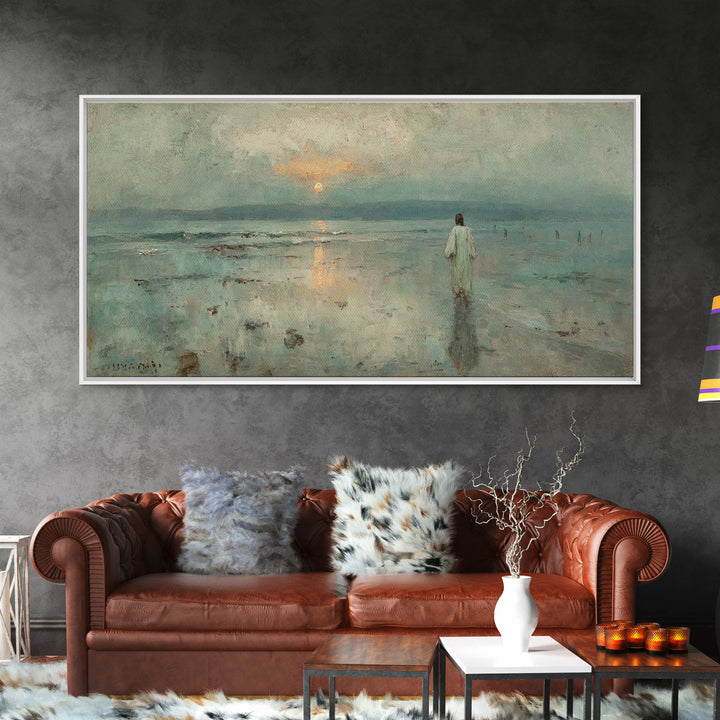 Horizon Grace – Framed Canvas Print – Christian Art Work – Jesus Canvas Art – Christian Wall Art – Subtle Christian Art – Christian Decor F