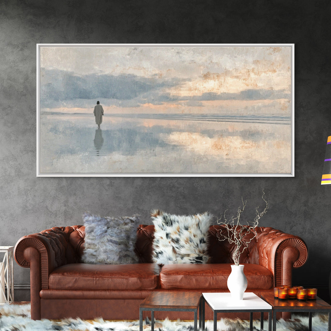 Radiant Peace – Framed Canvas Print – Christian Christmas Art – Christian Wall Art – Christian Art Canvas – Jesus Painting – Christmas Art