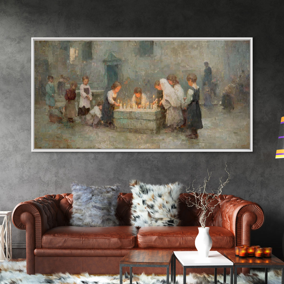 Children Of Blessing – Framed Canvas Print – Christian Art Canvas – Vintage Christian Art – Christian Wall Art – Christian Art Print – Chri