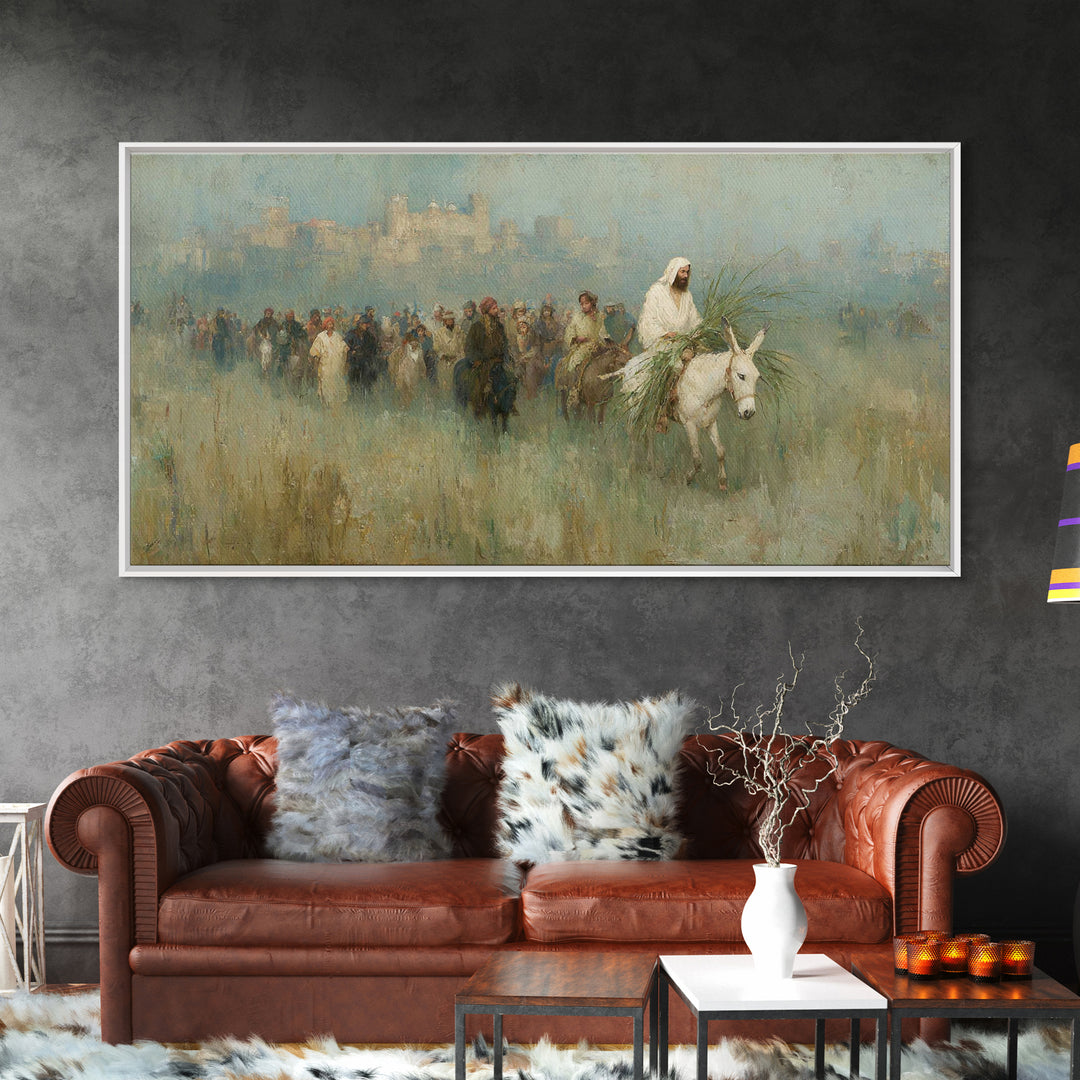 Radiant Messiah Path - Framed Canvas Print - Christian Wall Art - Christian Art Canvas - Jesus Painting - Christian Decor - Christmas Art