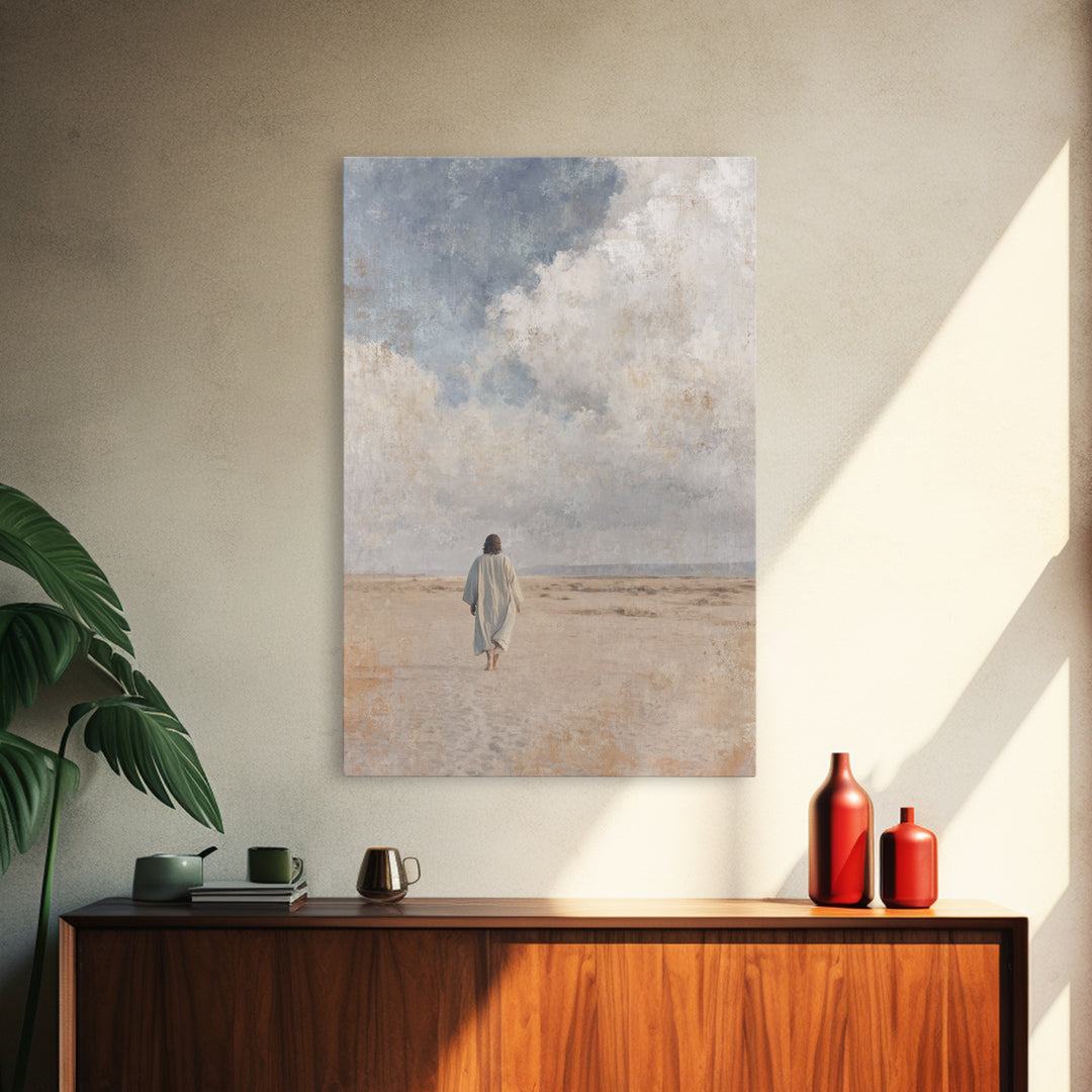 Boundless Grace, Framed Canvas Print, Christian Wall Art, Christian Art Canvas, Jesus Painting, Modern Christian Art, Christian Gift Ideas
