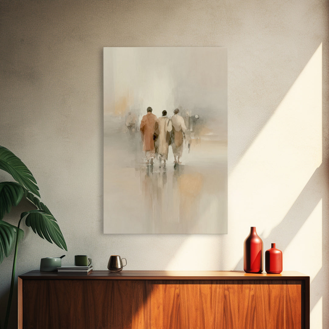 Faithful Companions – Framed Canvas Print – Christian Art Canvas – Christian Wall Art – Christian Paintings – Subtle Christian Art – Christ