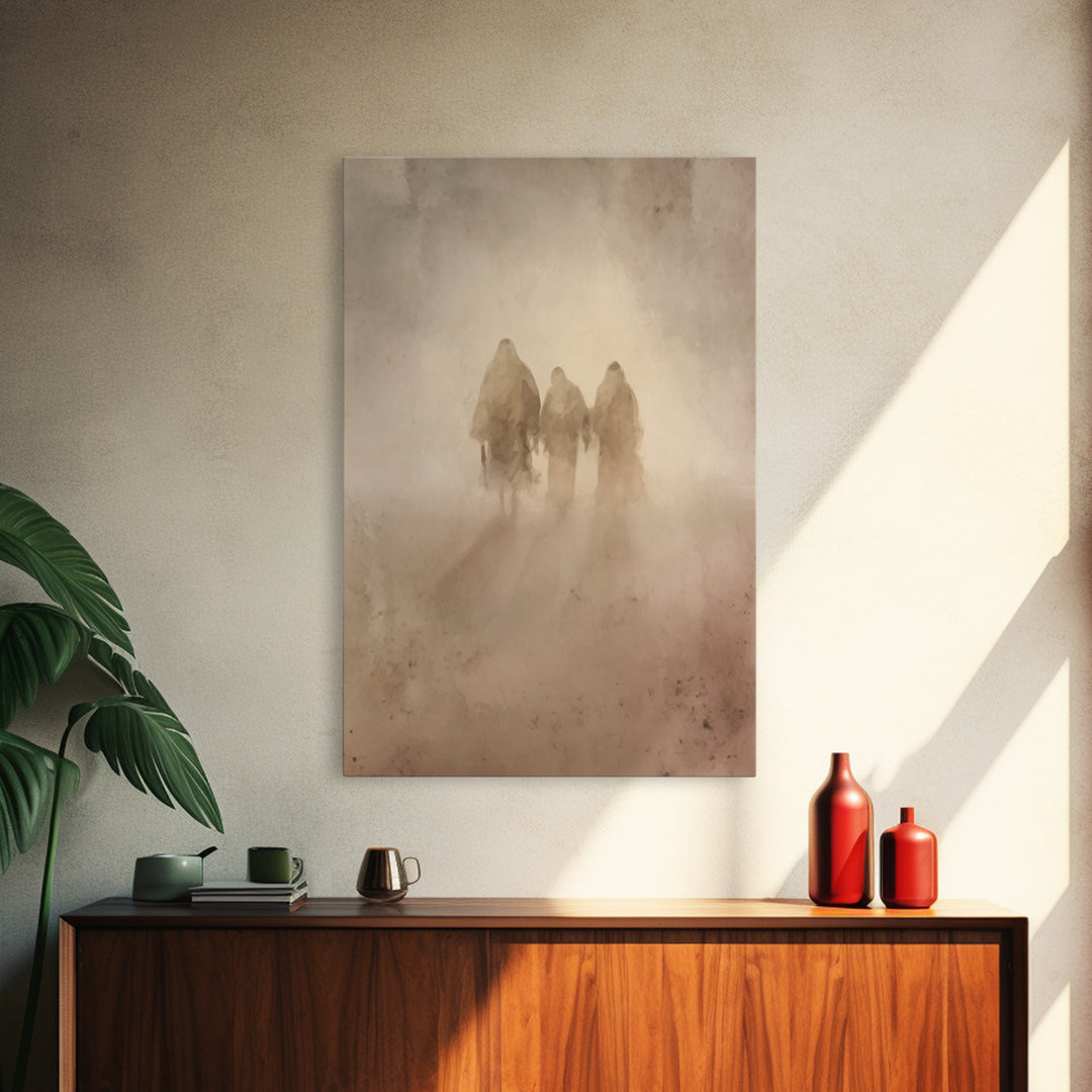 Wilderness Companions – Framed Canvas Print – Christian Art Canvas – Christian Wall Art – Jesus Painting – Subtle Christian Paintings – Chr