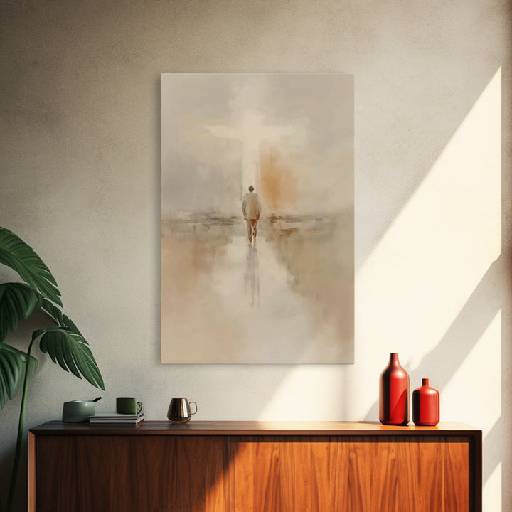 Path Of Faith – Framed Canvas Print – Christian Art Canvas – Christian Wall Art – Christian Painting – Modern Christian Art