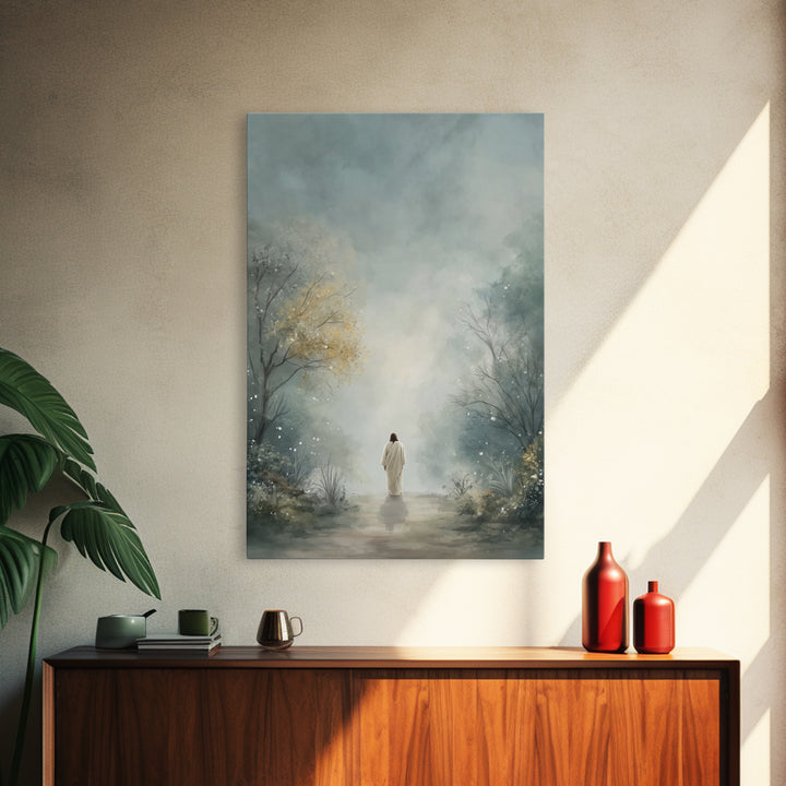 Garden Of Peace – Framed Canvas Print – Christian Art Canvas – Christian Wall Art – Christian Art Painting – Subtle Christian Art