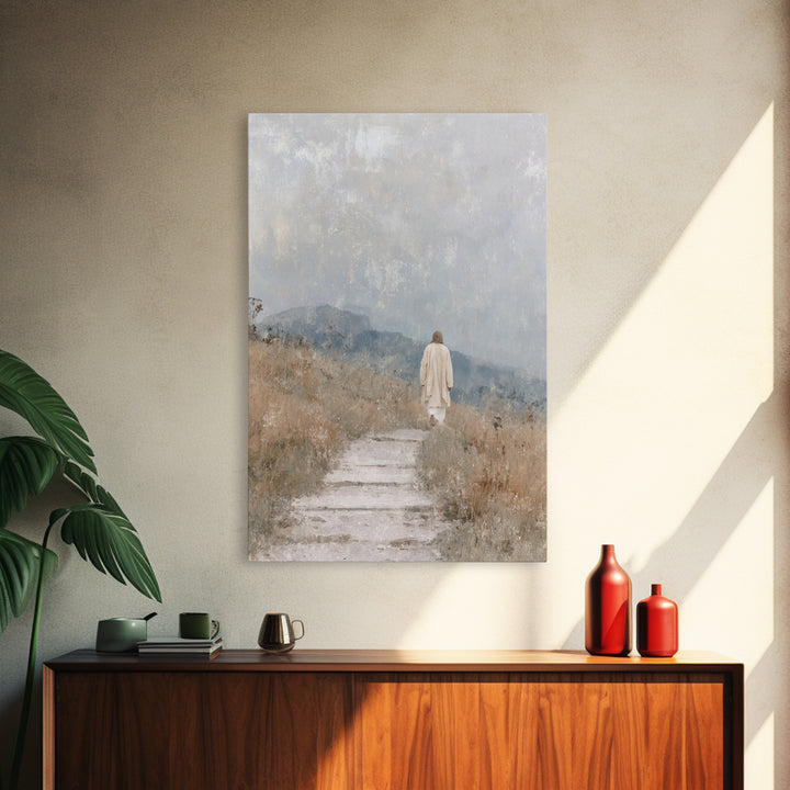 Wilderness Promise – Framed Canvas Print – Christian Wall Art – Christian Art Canvas – Jesus Painting – Subtle Christian Art – Christian Gi