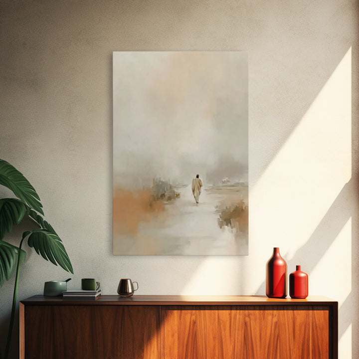 Desert Grace | Framed Canvas Print | Christian Art Canvas | Christian Wall Art | Jesus Painting | Minimalist Christian Art | Christian Chri