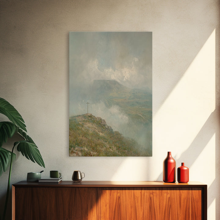 Summit Of Grace – Framed Canvas Print – Christian Wall Art – Christian Art Canvas – Jesus Painting – Christian Christmas Art – Christian De