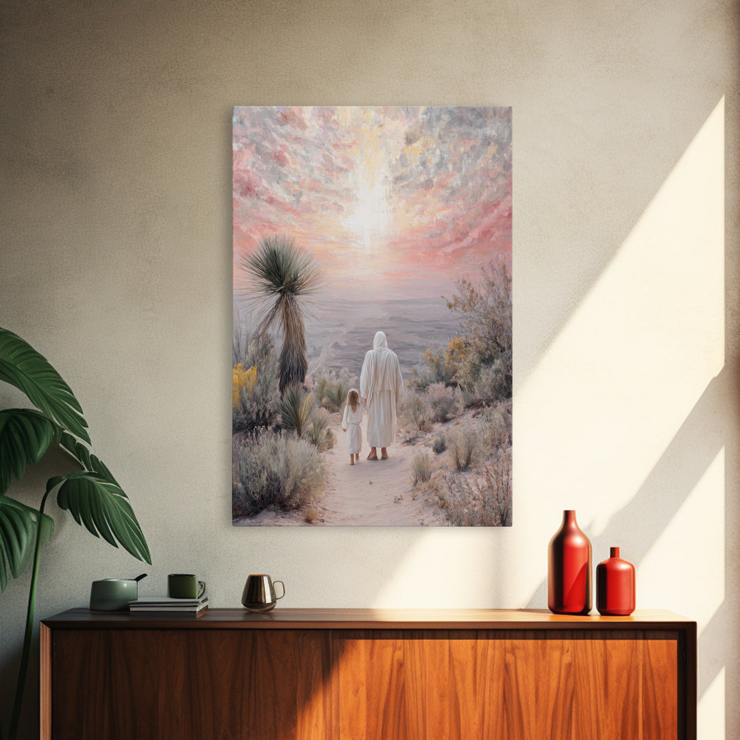 Guided By Heaven – Framed Canvas Print – Christian Wall Art – Christian Art Canvas – Christian Painting – Unique Christian Art – Jesus Art
