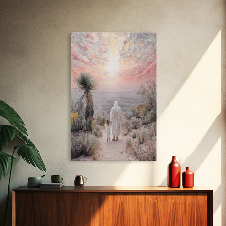 Guided By Heaven – Framed Canvas Print – Christian Wall Art – Christian Art Canvas – Christian Painting – Unique Christian Art – Jesus Art