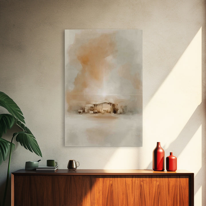 Bethlehem Wonder Sky – Framed Canvas Print – Christian Wall Art – Christmas Art – Christian Art Canvas – Christian Decor – Jesus Art