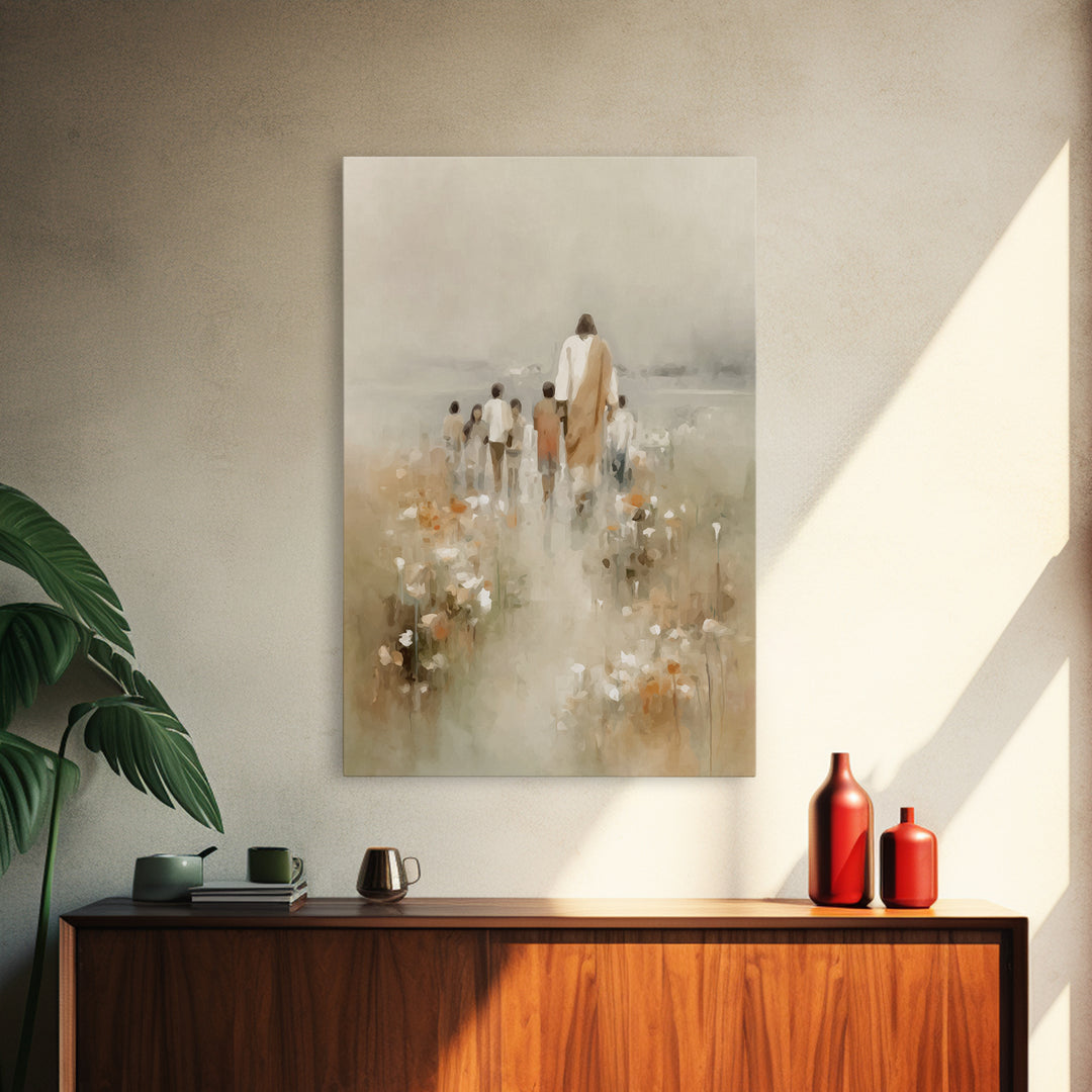 Pathway Of Grace – Framed Canvas Print – Christian Wall Art – Christian Art Canvas – Jesus Painting – Christian Art – Christian Decor