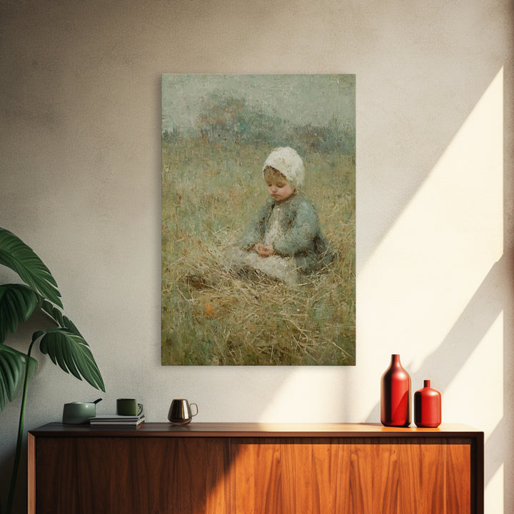 Fields Of Mercy | Framed Canvas Print | Christian Christmas Art | Vintage Christian Art | Christian Wall Art | Christian Art Canvas | Chris