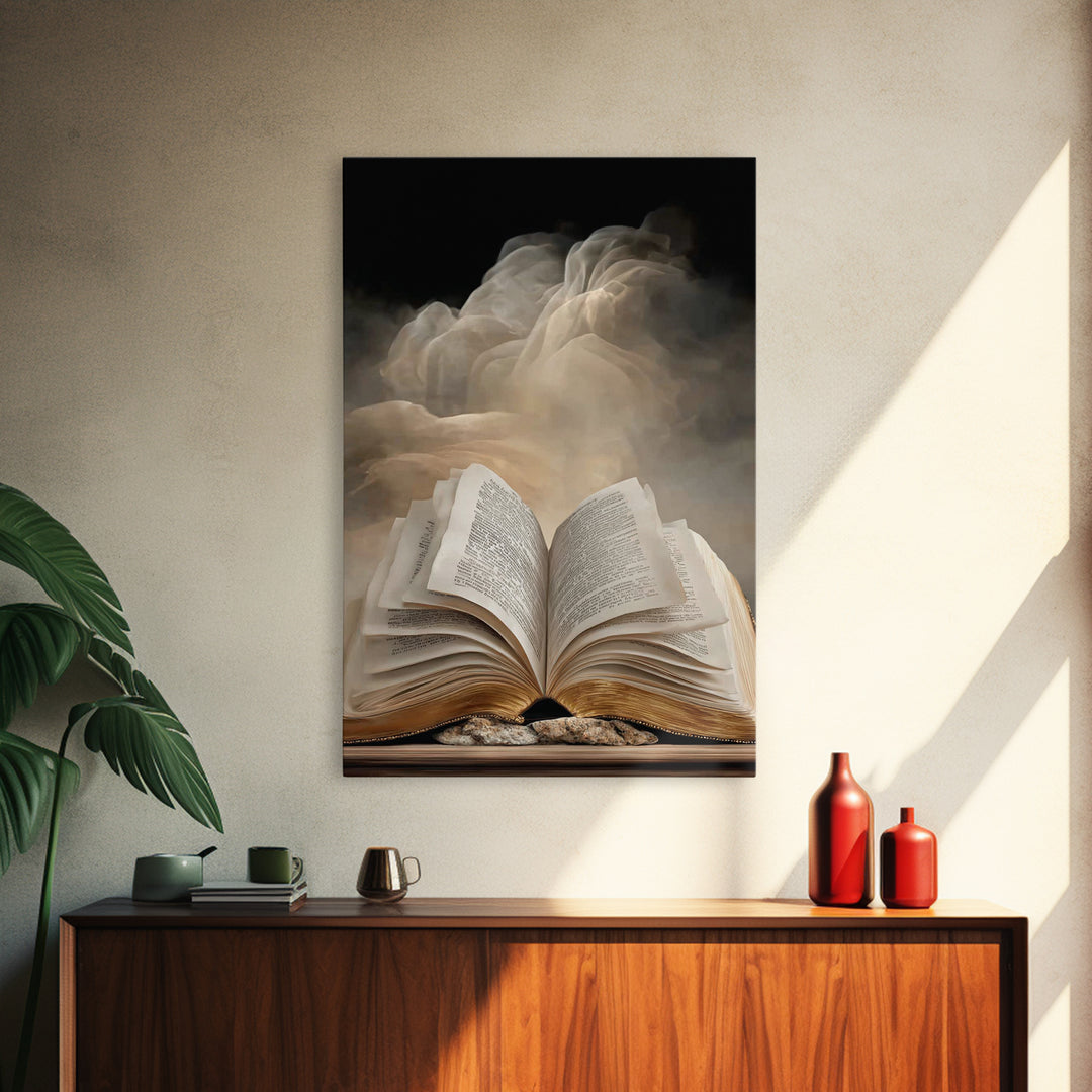 Sacred Scripture – Framed Canvas Print – Christian Art Canvas – Christian Wall Art – Christian Painting – Christian Art Prints – Christian