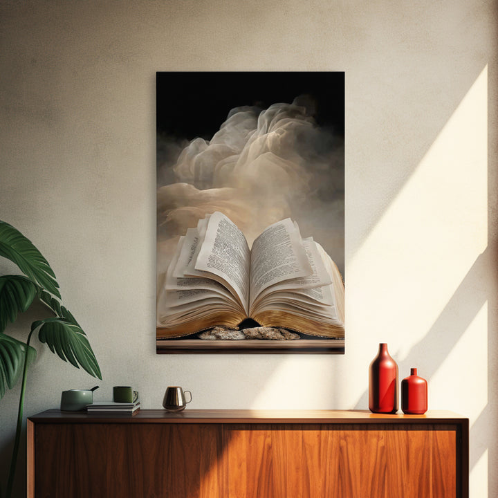 Sacred Scripture – Framed Canvas Print – Christian Art Canvas – Christian Wall Art – Christian Painting – Christian Art Prints – Christian