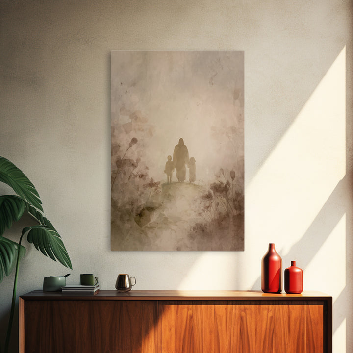 Valley Of Grace – Framed Canvas Print – Christian Art Canvas – Christian Wall Art – Jesus Painting – Christian Gift – Modern Christian Art