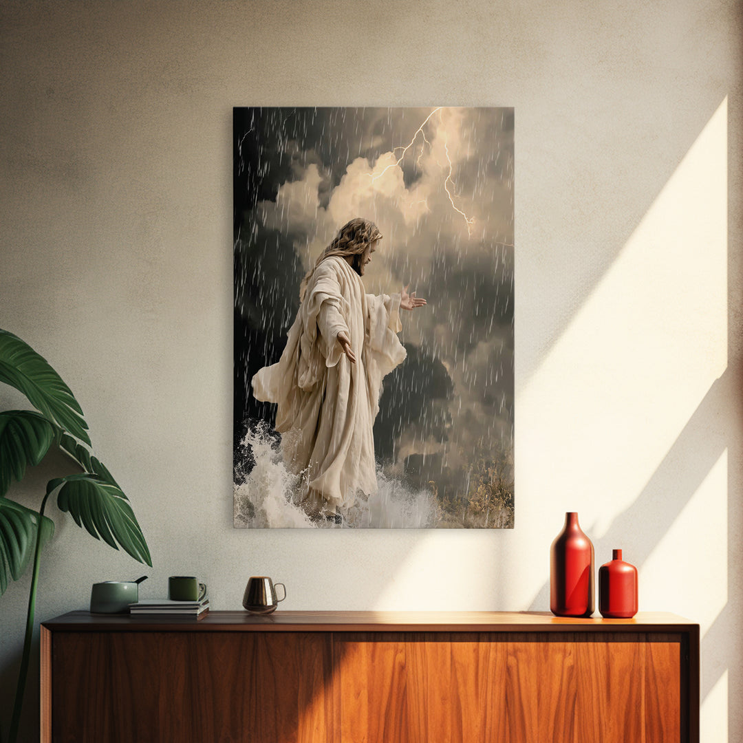 Veil Of Radiance – Framed Canvas Print – Jesus Painting Canvas – Christian Art – Vintage Christian Art – Christian Wall Art – Christian Chr