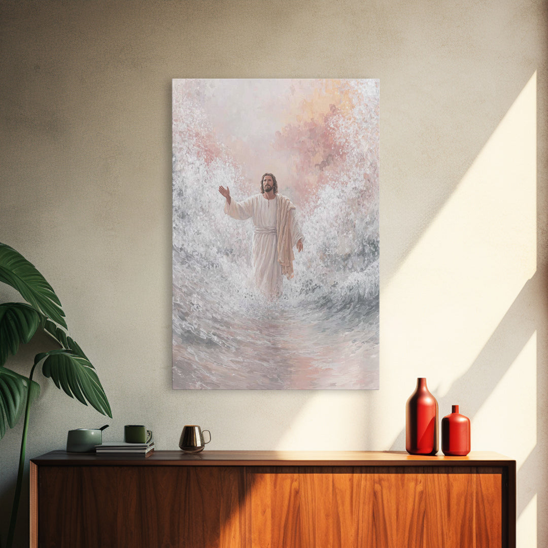 Radiant Promise | Framed Canvas Print | Christian Art Print | Jesus Canvas Art | Christian Paintings | Christian Christmas Decorations | Un