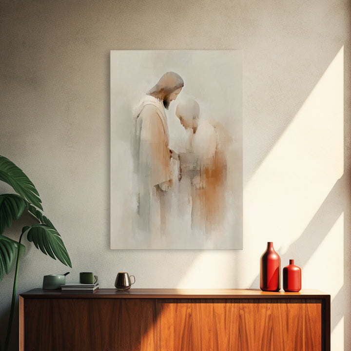Graceful Blessing – Framed Canvas Print – Christian Wall Art – Christian Art Canvas – Jesus Painting – Christian Decor – Christian Art Prin