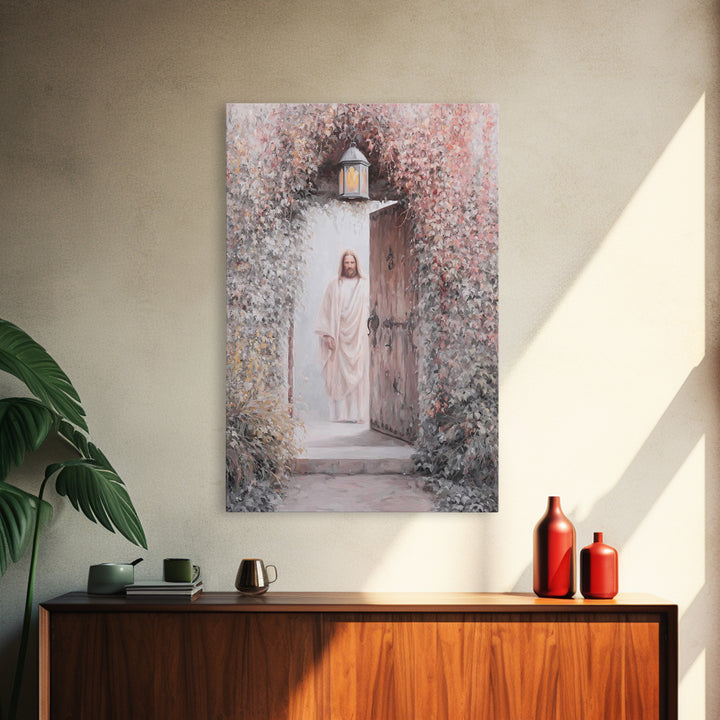 Open Door Hope | Framed Canvas Print | Christian Wall Art | Jesus Art Print | Christian Decor For Home | Christian Art Canvas | Christian G